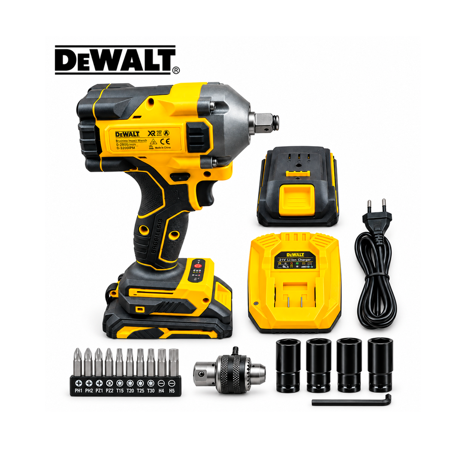 LLAVE IMPACTO 1/2 DEWALT 128V 550Nm