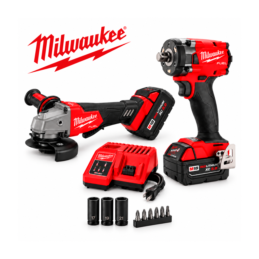 Combo Milwaukee Llave Impacto - Pulidora